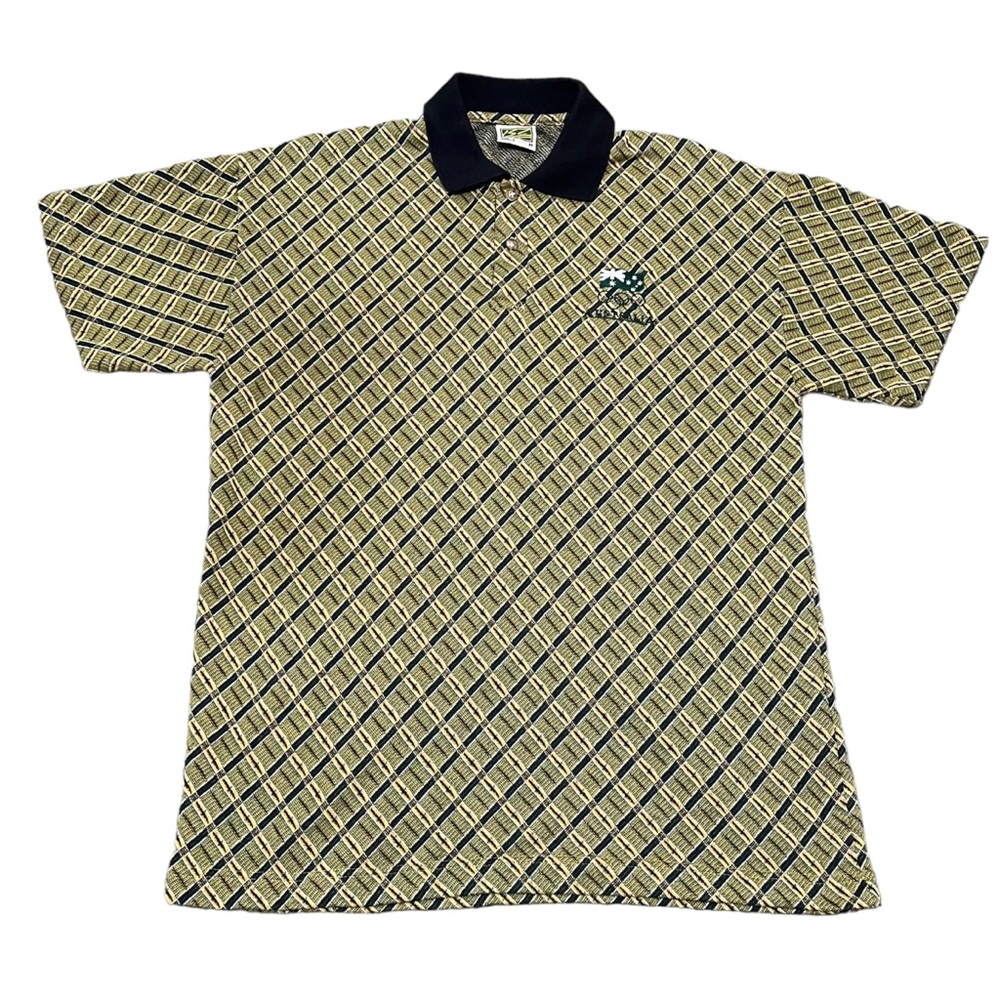 Vintage 90s Olympics Australia Green Polo Shirt Mens M Illustrated Sports ISC